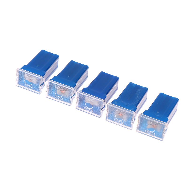 5Pcs Mini Square Fuse 20A 30A 40A 50A 60A Set Automotive Car Fuse With Plastic Box Assortment Auto Fuse