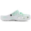 Crocs Classic Clog SDS Green Bubble Home Casual Clogs for Men and Women in White