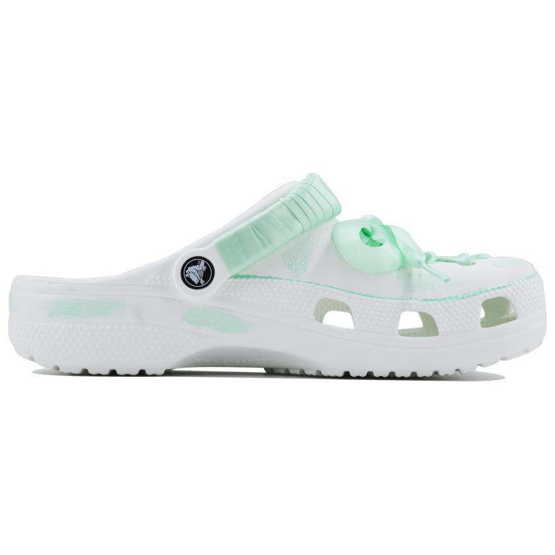 Crocs Classic Clog SDS Green Bubble Home Casual Clogs for Men and Women in White