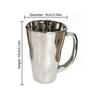 Creative Silver Mug With Handle Milk Cup Coffee Cup Modern Simple Universal Water Cups Drinkware Home Decoration Gift