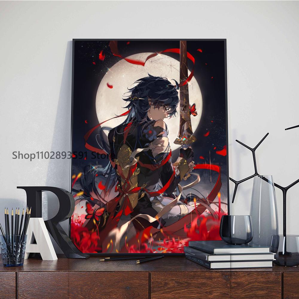 

1 шт. Honkai star Rail Blade Плакат Бумага Печать Главная Спальня Вход Бар Кафе Искусство Живопись Украшения 21cm×30cm NoFrame