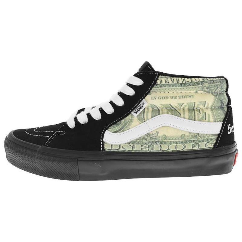 

Vans Supreme X Vans Skate Grosso Mid Dollar Bill Black Vans VN0A5FCGBMA 45