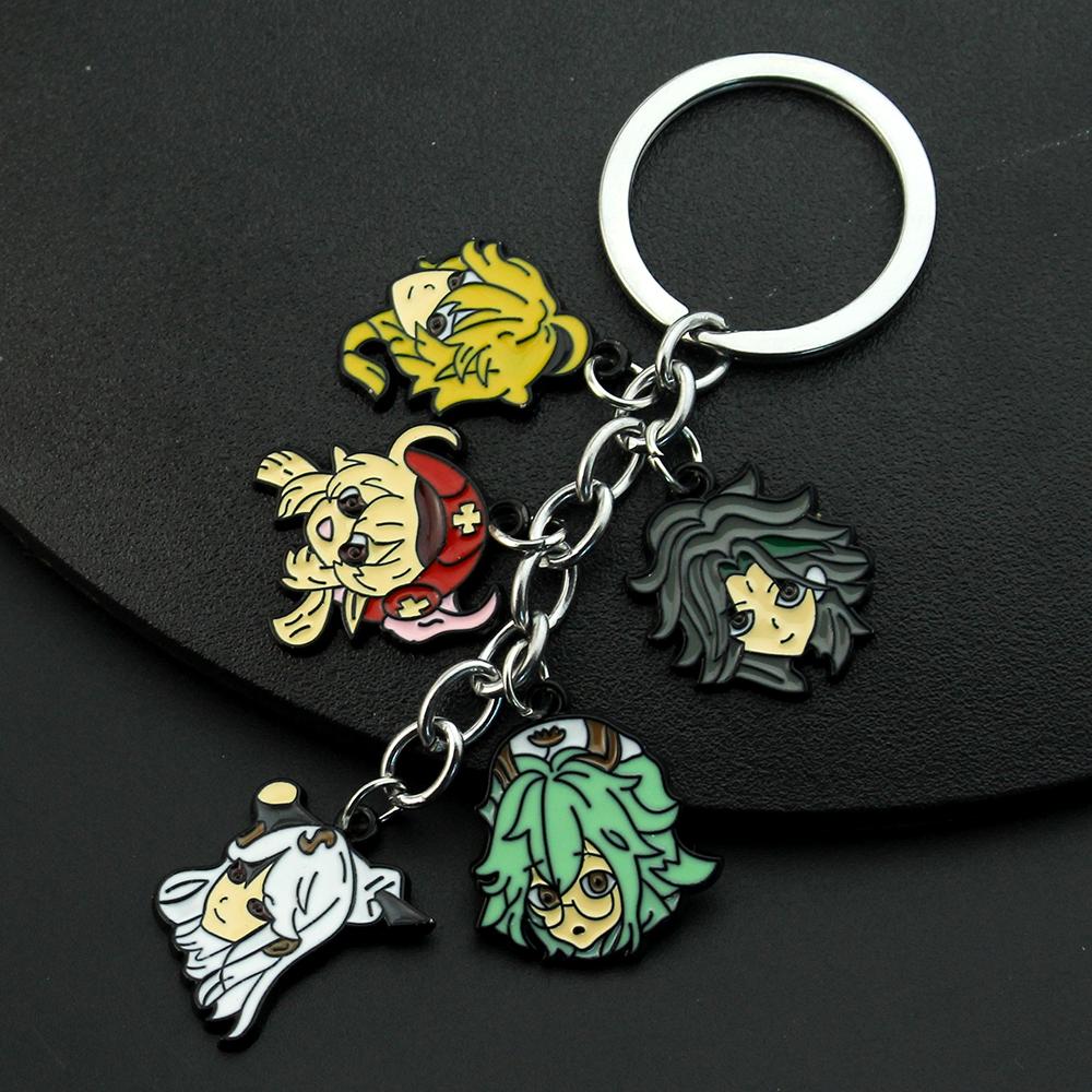 Genshin Impact Pendant Necklace Teen Cute Anime Cartoon Ghost Stainless Steel Necklace for Men Women Jewelry Accessories Gift