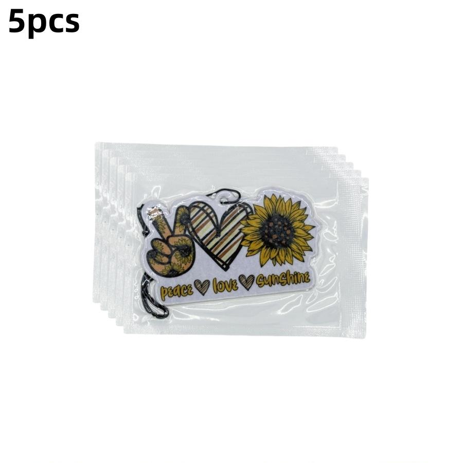 

5/10 шт. Мир Любовь Солнце Автомобильный освежитель воздуха Подсолнух Форма сердца Автомобильный подвесной ароматизатор Ванная комната Спальня Гардероб Обувной шкаф