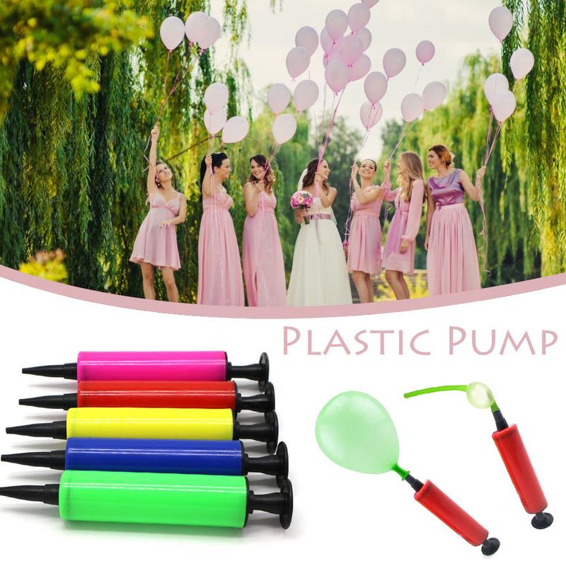 High Quality Balloon Pump Hand Held Hand Push Air Pump Portable Balloon Accessories Wedding Birthday Party Decor Supplies