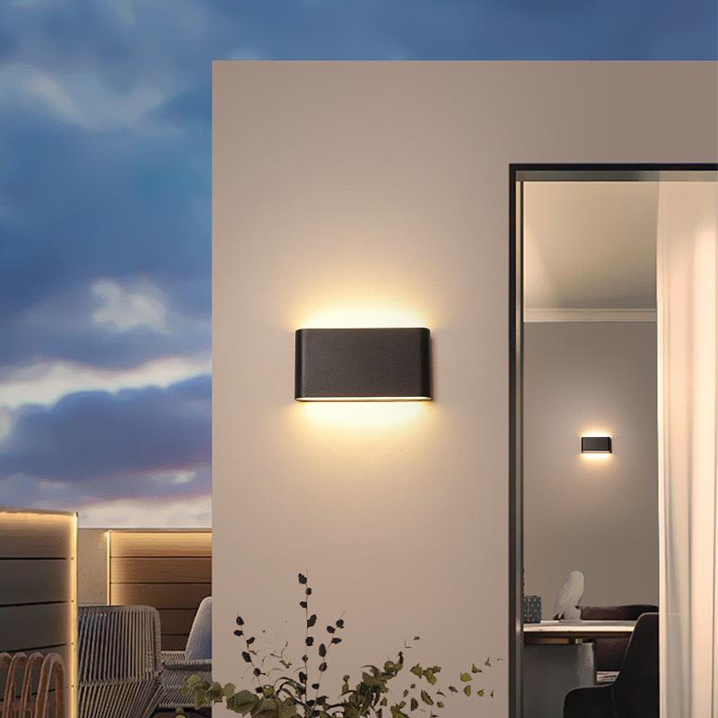 Ultra-Thin Waterproof Outdoor Wall Lamp - Long Strip Terrace & Courtyard Decorative Light