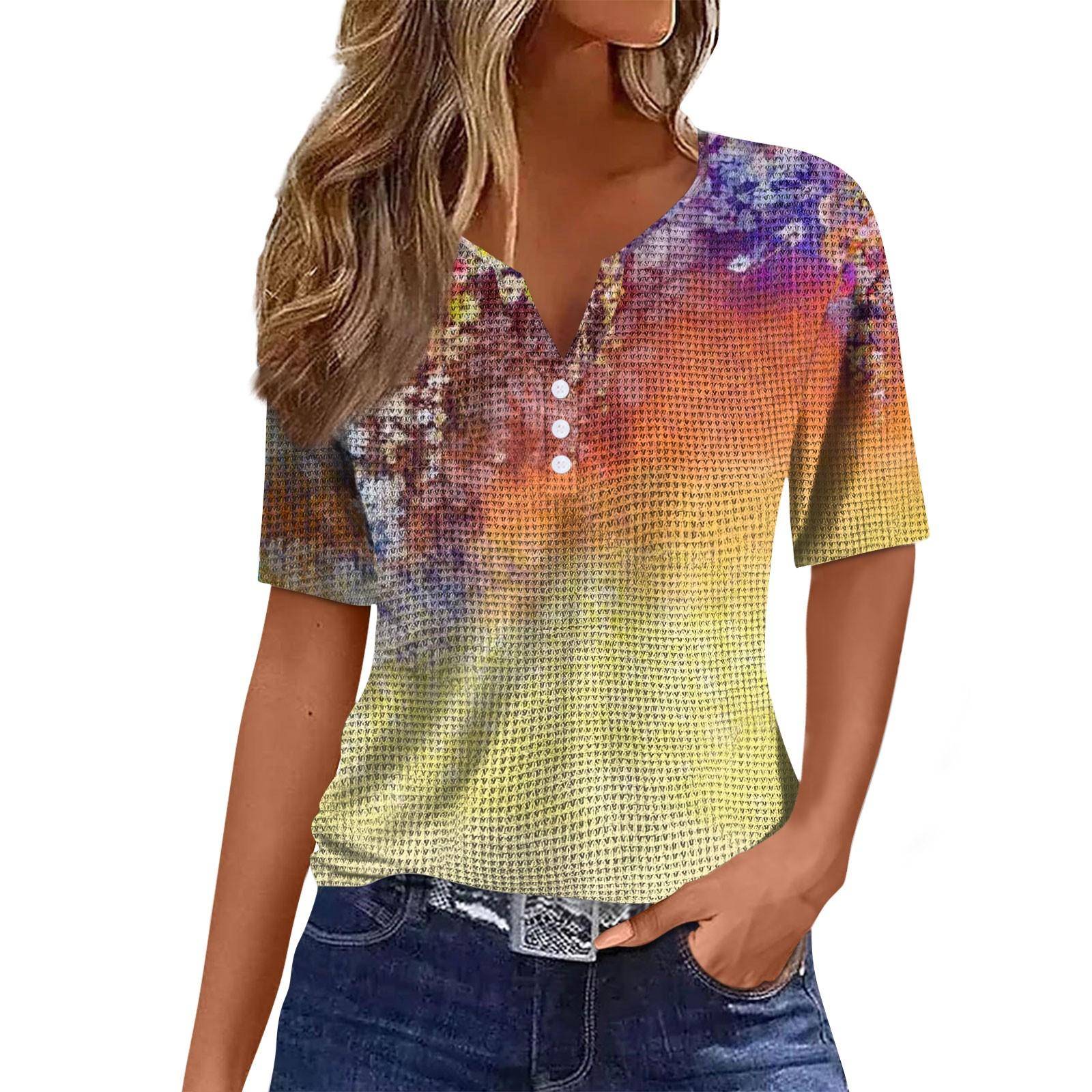 

Женские повседневные свободные рубашки модные топы футболки футболки S жёлтый