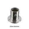 Wardrobe Bracket Rod Holder Shower Curtain Flange Heavy Duty Socket Wall Mounted Tube Closet Rods End Support for Garden