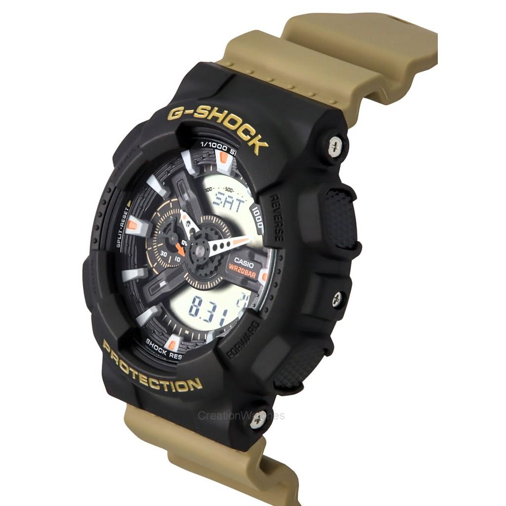 Casio G-Shock Analog Digital Resin Strap Black Dial Quartz GA-110TU-1A5 200M Men's Watch