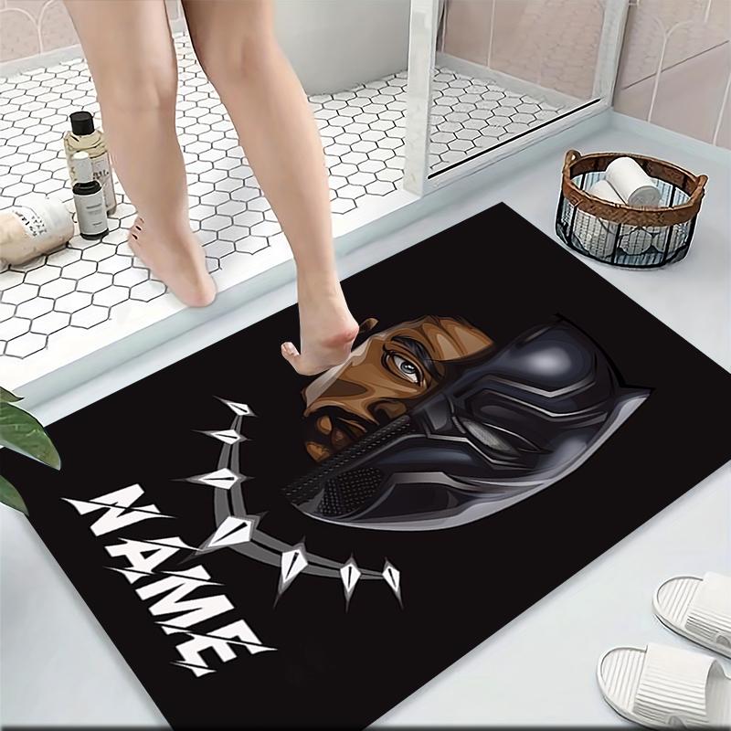 Custom Name Panther Power Symbolism Carpet Rug Customizable Soft Washable Anti-Slip Home Living Room Sofa Mats Personalized Rug. 090912