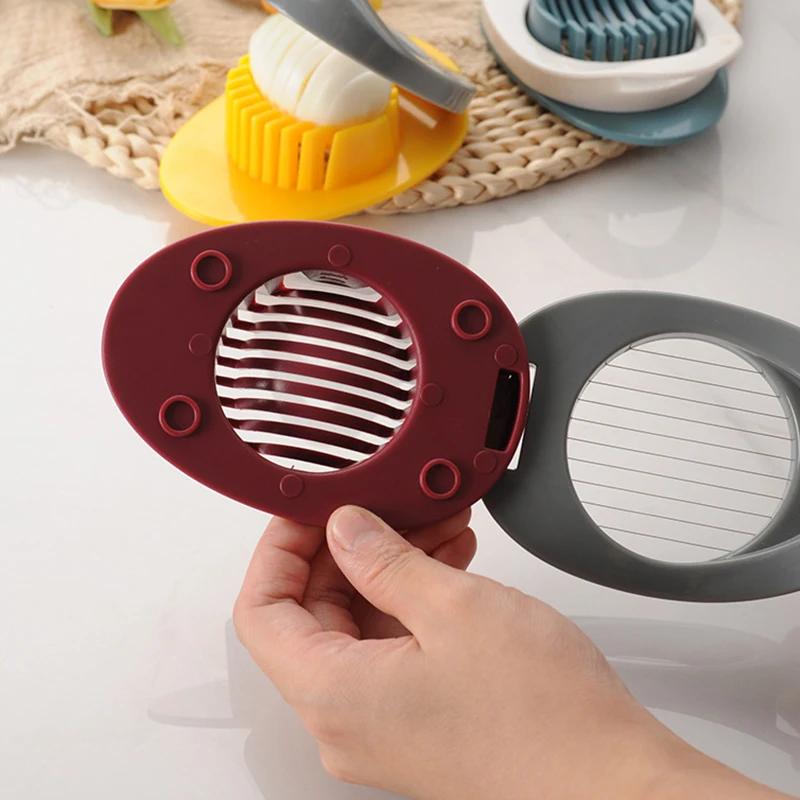 Multifunctional Egg Cutter Stainless Steel Egg Slicer Creative Fruit Splitter Cooking Tools Baking Accessories Kitchen Gadgets