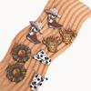 Western Cowboy Style Earrings Set: Fun Fashion with Hats, Shoes, Flowers, and Cacti Design for Women