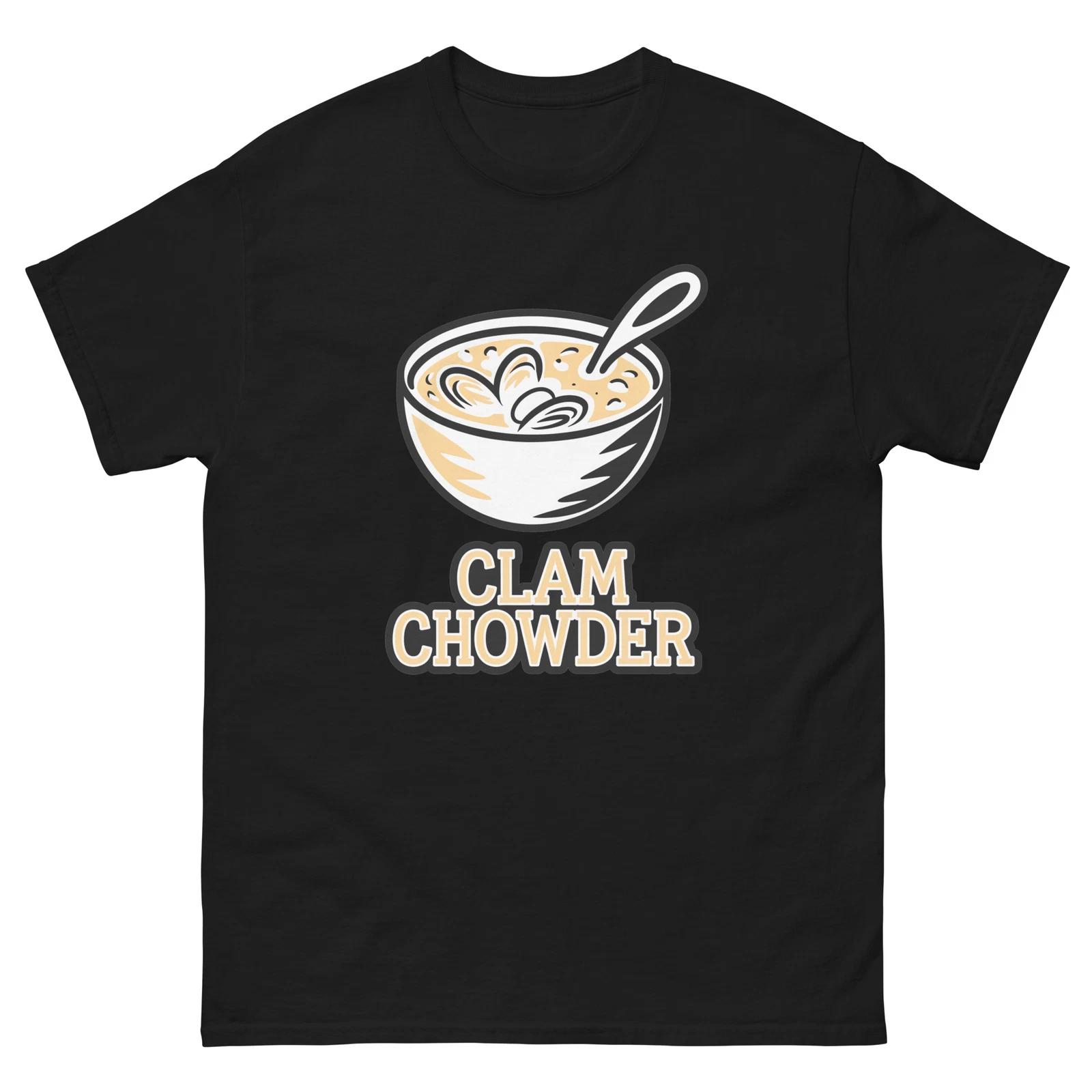 

Clam Chowder Lover Food Image Cartoon Funny T-Shirt Shirt M
