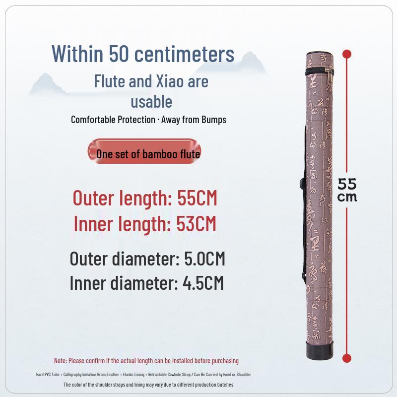 Waterproof Bamboo Flute Storage Bag - Anti-Drying/Damp, Portable Tube for Xiao, Ideal for Students & Beginners