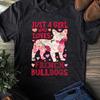 Floral French Bulldog T-Shirt: Dog Lover Gift