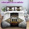 Set cu model logo hochei pe gheață cuvertură cu față de pernă Decorare casă Cadou de ziua de naștere (1*husa de pilotă+ 2*fețe de pernă, fără umplutură)