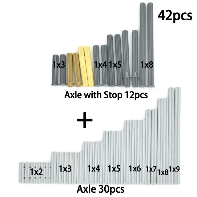 Bulk Technical Connector Pin Peg Cross Axle Building Blocks Parts Compatible with 2780 3673 6558 6562 MOC Bricks Toys