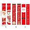 1pair Cute Christmas Porch Sign Cloth Christmas Hanging Banner  Xmas Navidad Gift