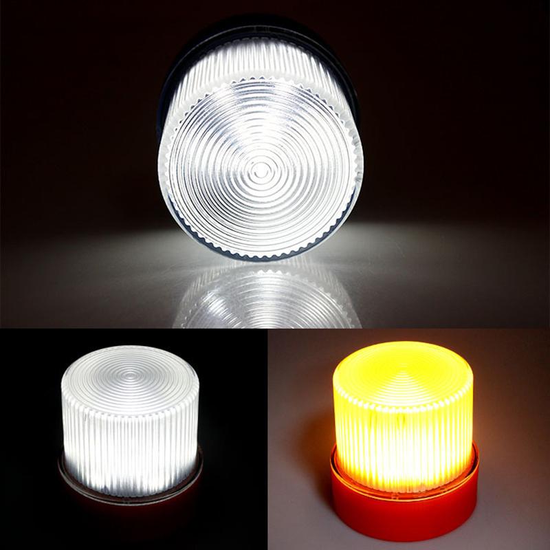 1* Yellow/Red/Blue Multi-function LED Warning Light Two Light Modes Car Flashing Emergency LED Warning Strobe Light Universal