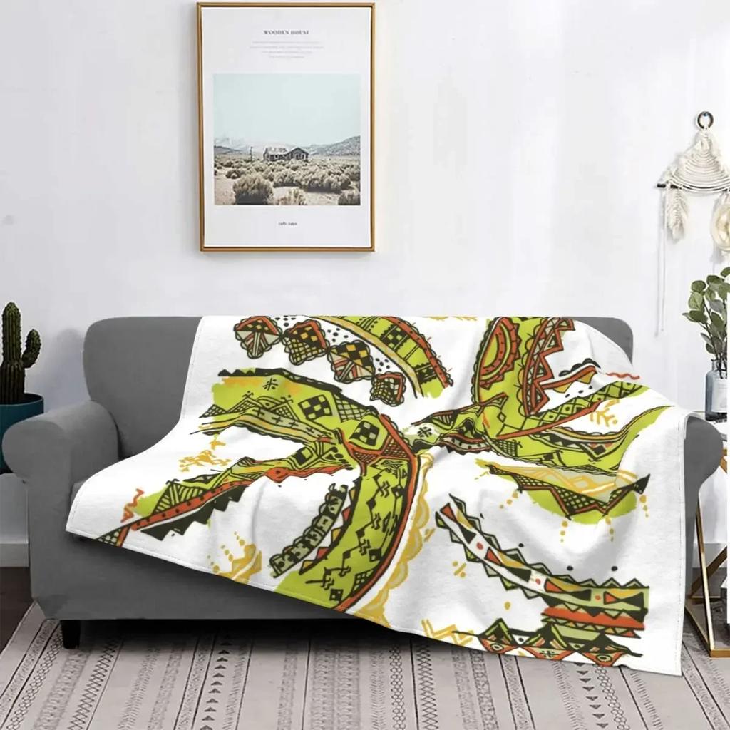D Printed Kabyle Carpet Blankets Soft Flannel Winter Bohemia Amazigh Berber Throw for Couch Bed Home Gifts