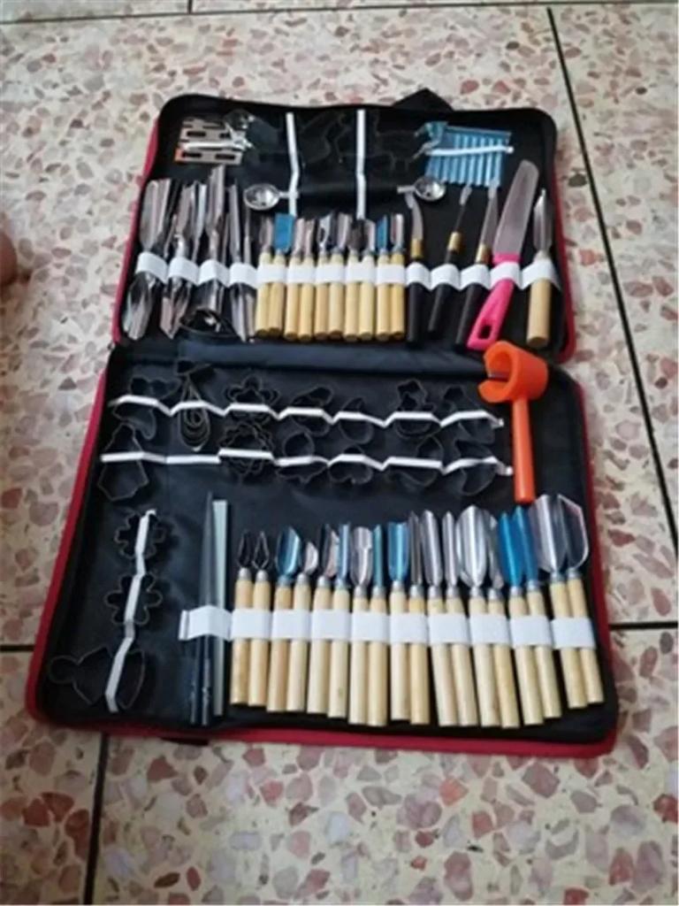 80pcs Culinary Practical Chef Carving Tool Set Fruit Vegetable Garnishing Decorators Food Engraving Knife Art Tool Kitchen Tools