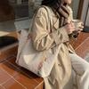 Niche Jacquard Canvas Bag Women'S Large-Capacity Bag Casual Shoulder Tote Bag Messenger Commuter Bag