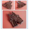 Brown Color 15cm Doll Skirt Overalls Handmade Clothing Plush Toys Dolls Clothes  Doll Accessories