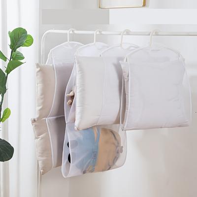 2pcs Pillow Clothes Clothes Drying Bag Hanging Drying Bag Outdoor Windproof Pillow Household Balcony Rack Pillow Drying Net