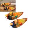 1 Pair Wooden Mandarin Duck Ornament Water Based Paint Romantic Waterproof Mandarin Duck Decor Office Desk Decor For Wedding