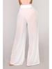 2023 Summer Solid Mesh Wide-Leg See-Through Nightclub Pants for Europe & America