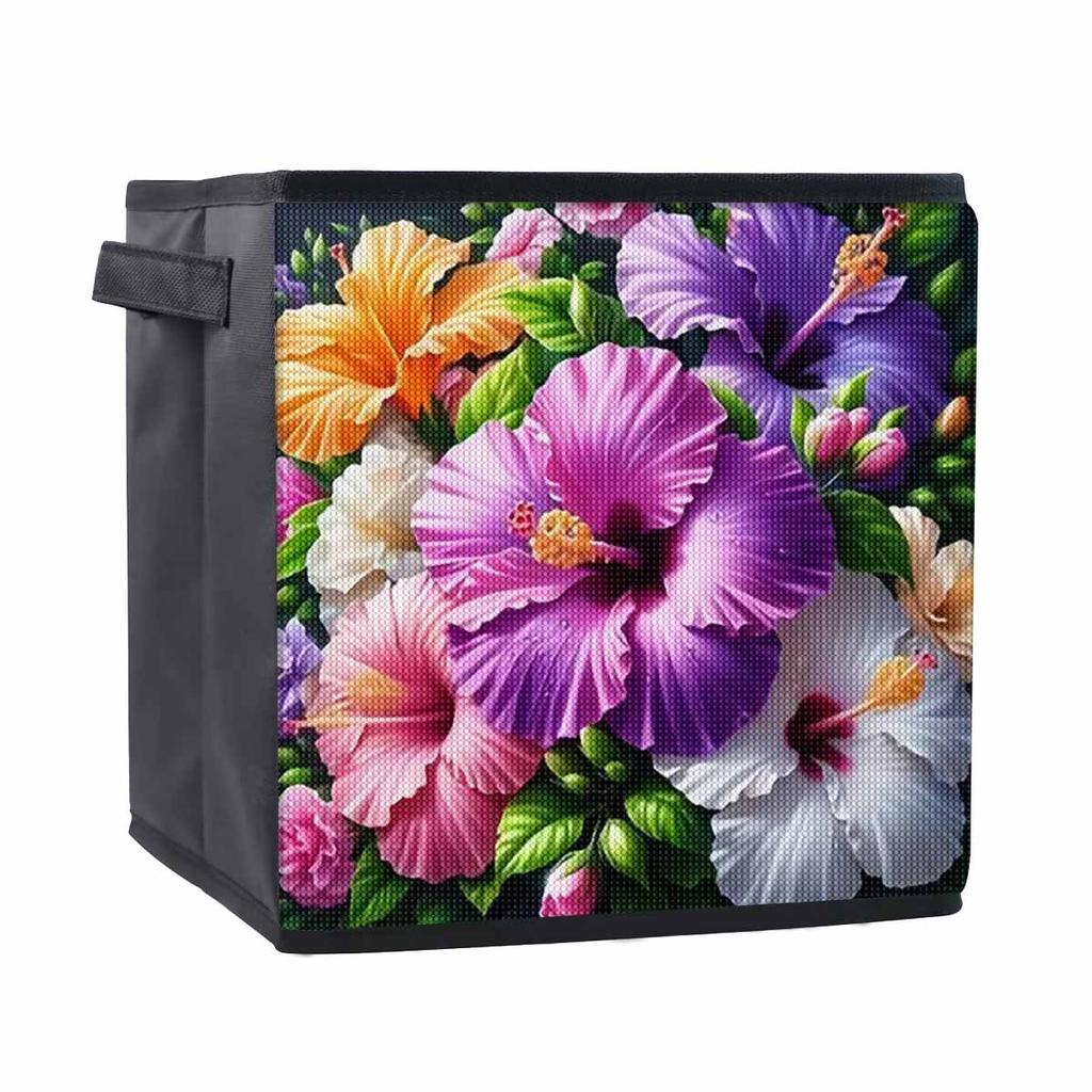Bright Flowers 5D Diamond Painting Storage Basket Full Round Drill Mosaic Diamond Embroidery Cross Stitch Kits Home Decor Home Decor