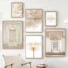 Muslim Islamic Posters Mosque Building Morocco Canvas Painting Beige Wall Art Print Pictures for Living Room Home Decoration