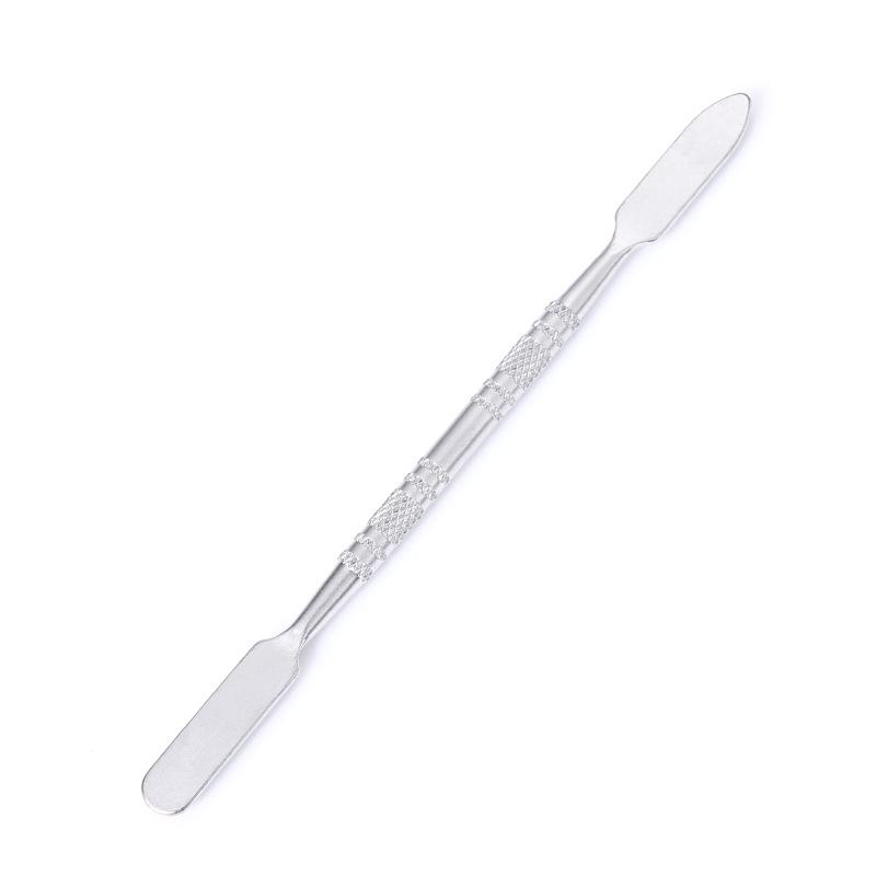 Stainless Steel Nail Art & Makeup Palette Set with Mixing Stick