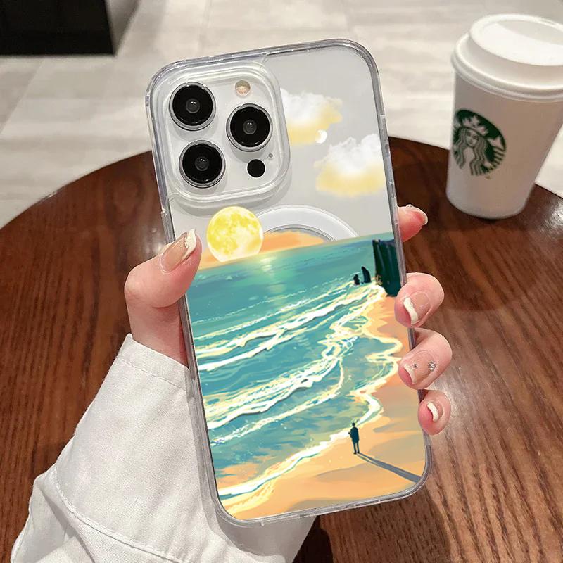 Beautiful Village At The Foot Of The Mountain Phone Case For IPhone 17e 17 Pro Max 16 15 14 13 12 11 Plus Shockproof Ins Cover