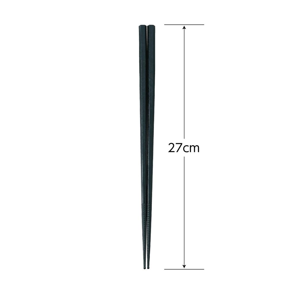 Akebono Sangyo Serving Made in Commercial and Firm Chopsticks Chopsticks, Black, 27cm, Bag, Japan, Product, Double-embossed Tips, Non-slip Grip,