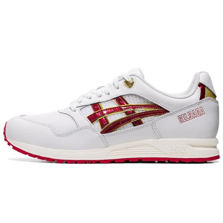 ASICS Gel Saga  White Speed Red  Men s 1191A231-100 EU 44