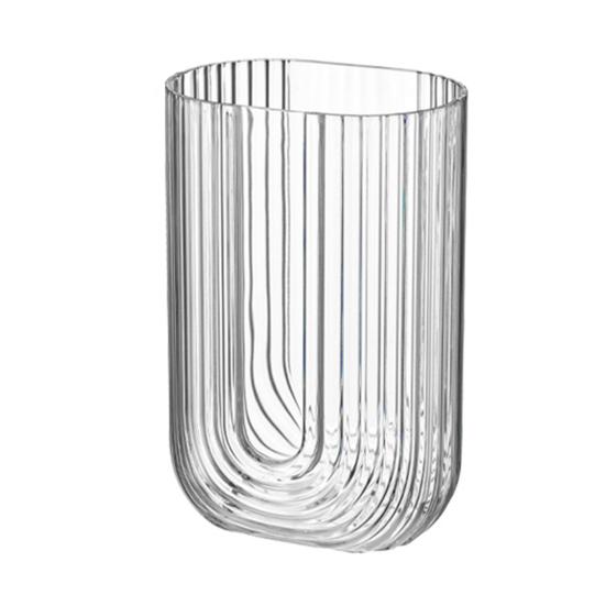 Transparent Plastic Flower Vase Heavy Duty Flower Holder Container Home Office Table Centerpiece Decorative Floral Plants Vase