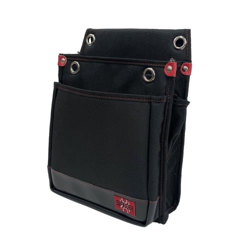 SK11 SPIDER Tobi Worker's Waist Pouch, Large, Slim Design with Inner Pocket, Stretch Fabric, 250mm W x 320mm H x 110mm D (SPD-JY04-B)