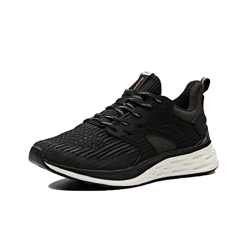 Anta Running Series Wormhole Technology Durable Breathable Low-Top Running Shoes Women sneaker Black White 12845588-1