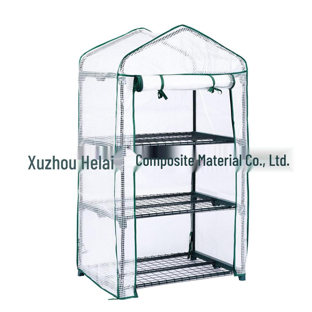 Complete Greenhouse Cover Set: Green Mesh & Transparent PVC Covers for Garden Accessories