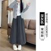Grey bud glutinous rice culottes women's new autumn small high waist pendant soft waxy wide leg bloomers