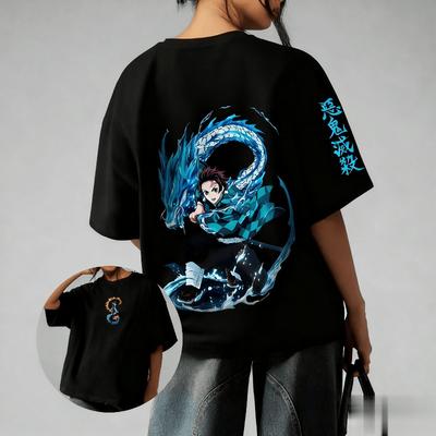 Fashion Y2K Demon Slayer Anime Super Large Mens SpringSummer New Product Casual Tshirt