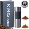 KINGrinder K6 Hand Coffee Grinder with External Adjustment, 200 Grind Settings, Conical Metal Blade for Uniform Grinding, and a Maximum Capacity of 25