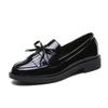 Women's Shoes Patent Women Loafers British Tassel Casual Flat Shoes Bowknot Shoe Comfortable Zapatos