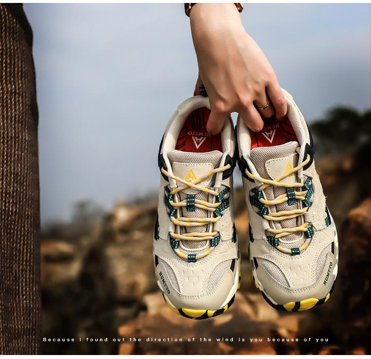 HanTu Women's Waterproof Hiking Shoes, Non-Slip, Lightweight, Breathable, Perfect for Outdoor Sports and Off-Road Climbing.