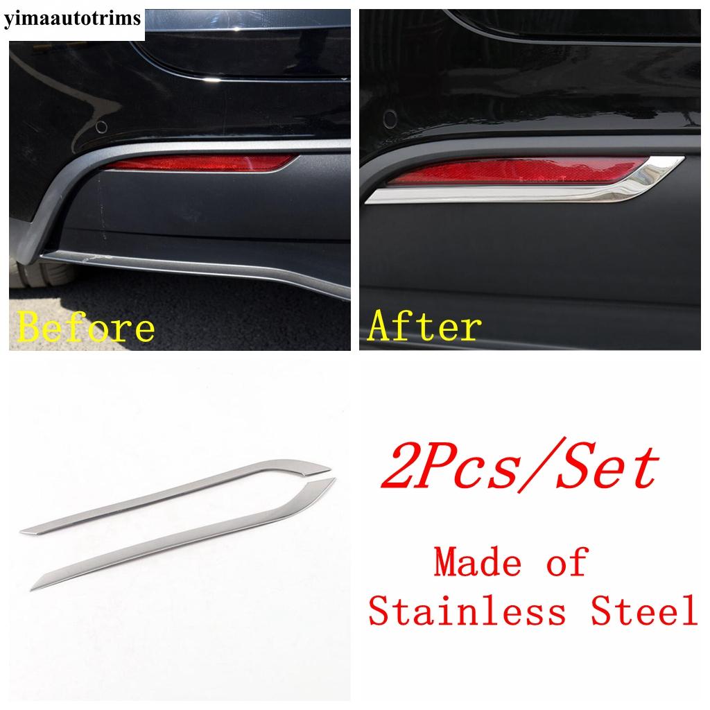 

Rear Tail Bumper Fog Light Lamp Eyelid Eyebrow Strip Decoration Cover Trim For Tesla Model Y Car Accessories Exterior Model C