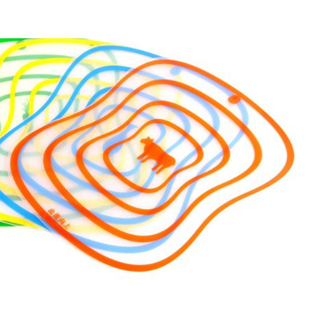 Cutting Board PP Flexible Anti Slip Matte Surface Versatile Cut Board for Vegetables Fruits Meats