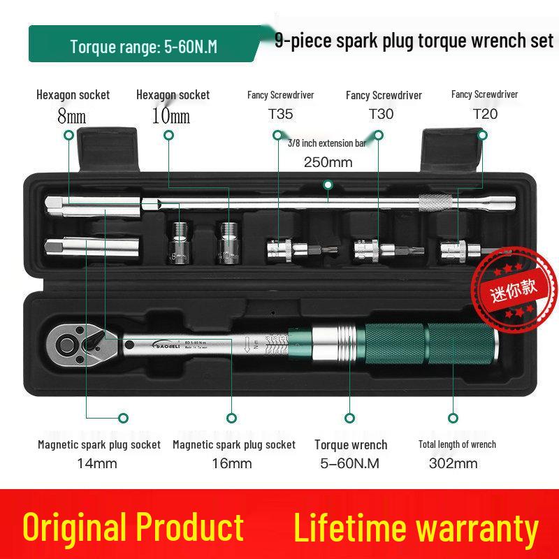 Taiwan Baodelili High Precision Adjustable Torque Wrench for Spark Plugs and Tires