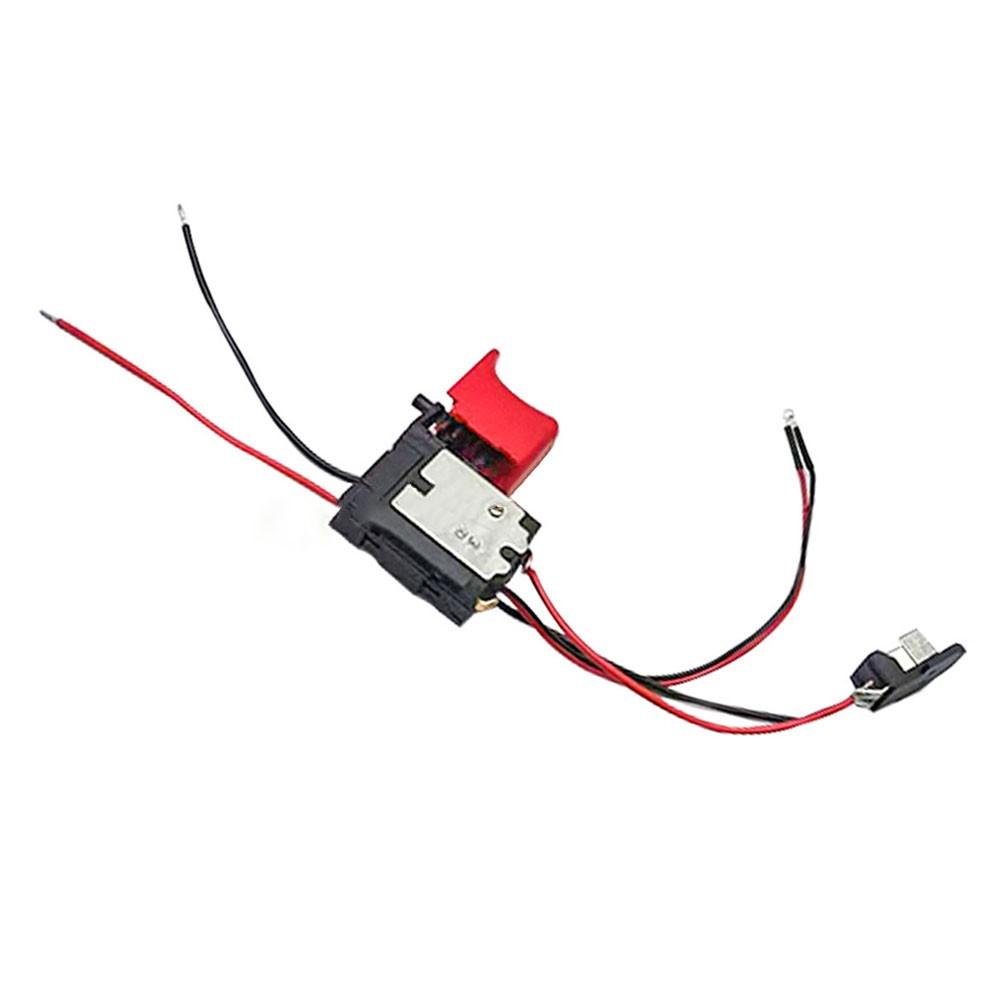 Włącznik z regulacją prędkości Włącznik spustowy Funkcja spustu wiertarki