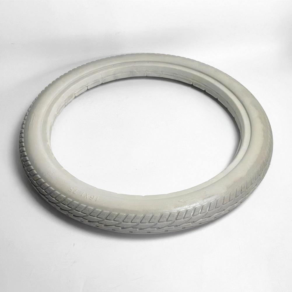 16-дюймовая цельнолитая шина 16x1.75, разработанная для плавной езды по различным поверхностям grey